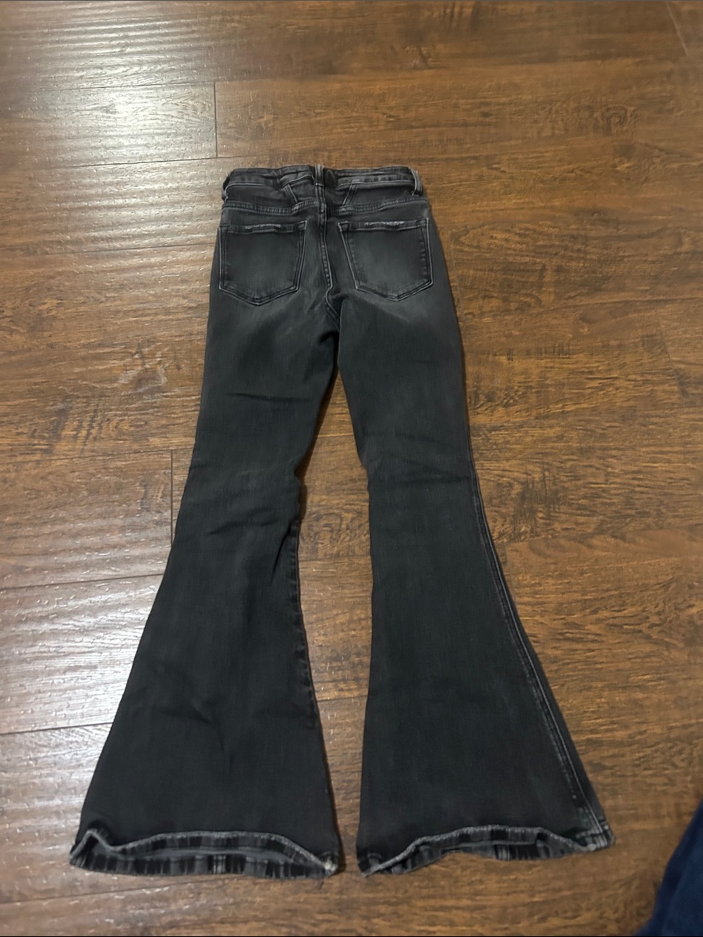 Flying Monkey Washed Black High-Rise Flare Jeans - Picture 4 of 4